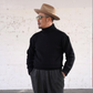 The Groovin High - Lot.240205 1940s Style Turtle-neck Knit "Black"