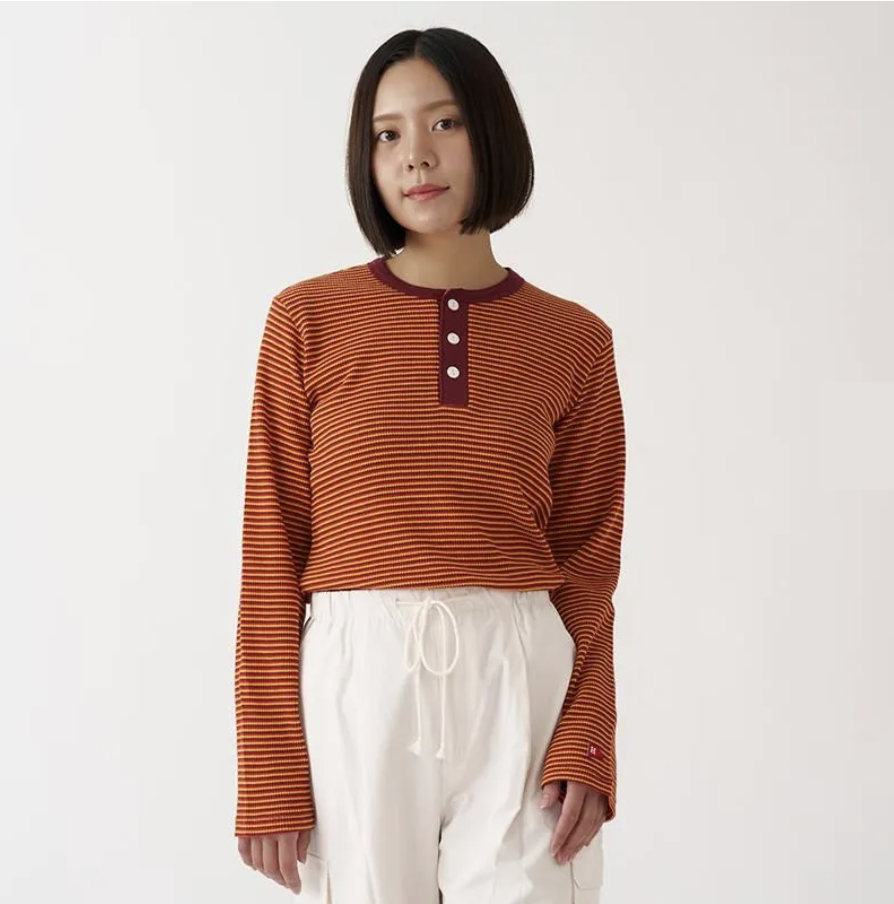 Healthknit - Lady Multi Border Waffle (Brown)