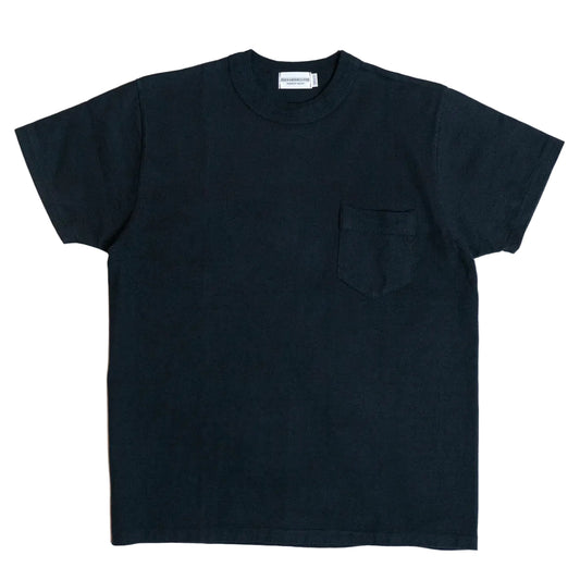 Sharments - CREW NECK POCKET LOOPWHEEL TEE (BLACK)