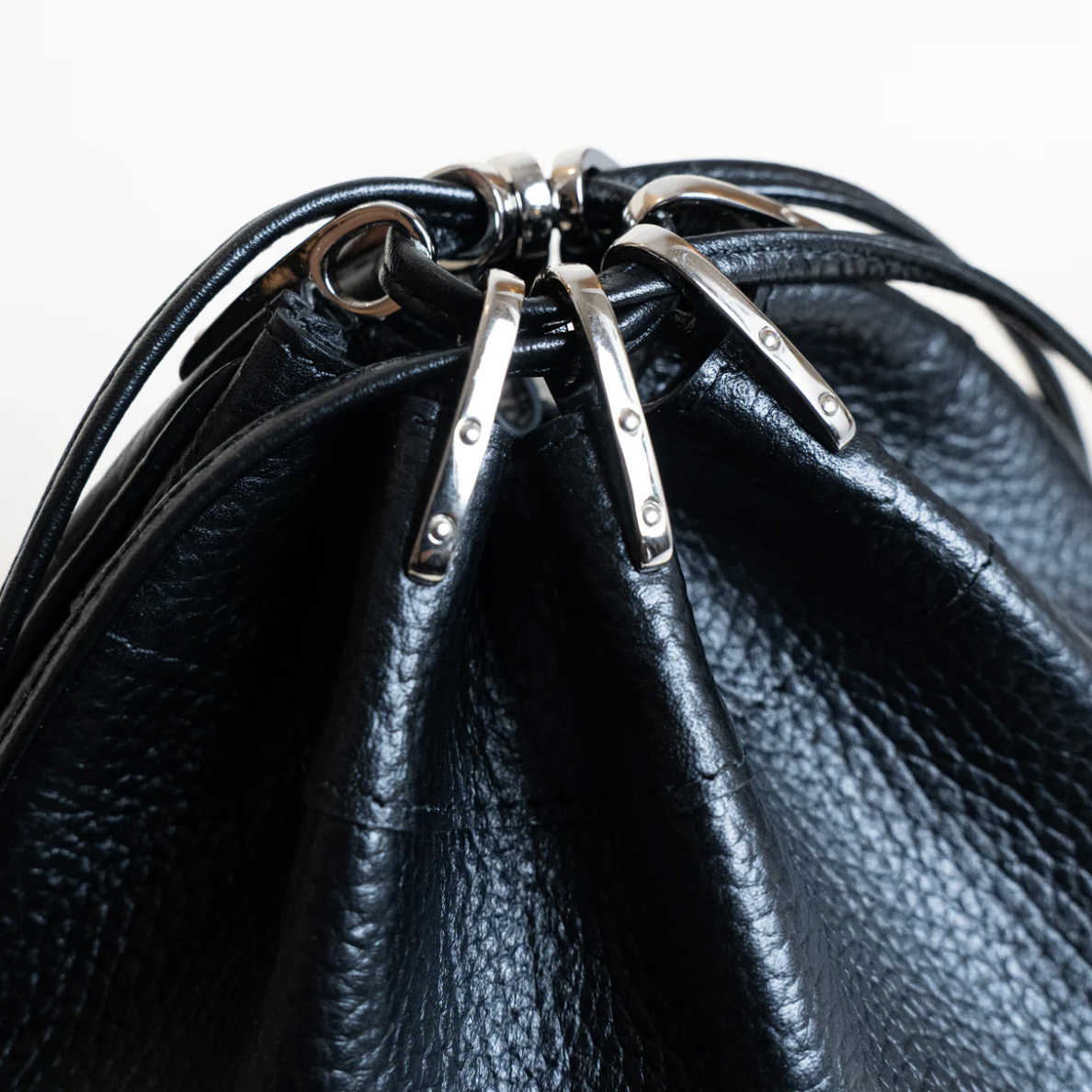 Sharments - HERITAGE DRAWSTRING BAG BLACK