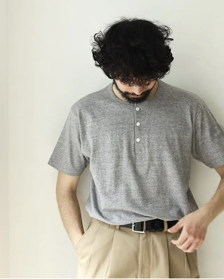 Healthknit - 212 TOMPKINS Jersey Henley T-Shirt (White)
