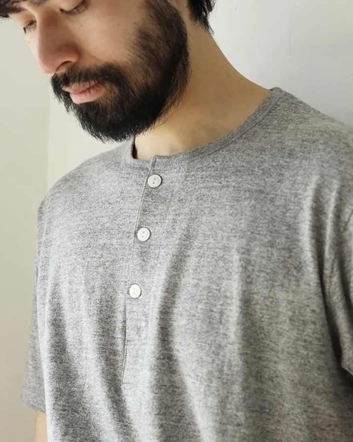 Healthknit - 212 TOMPKINS Jersey Henley T-Shirt (White)