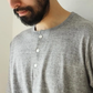 Healthknit - 212 TOMPKINS Jersey Henley T-Shirt (Vintage Black)