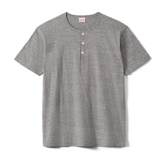 Healthknit - 212 TOMPKINS Jersey Henley T-Shirt (Grey)