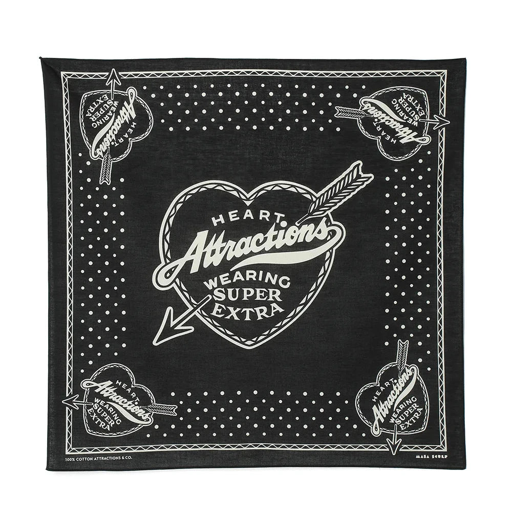 WearMasters - AM0010 Heart Attractions Bandana (Black)