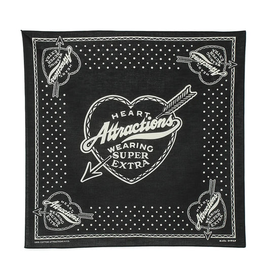 WearMasters - AM0010 Heart Attractions Bandana (Black)