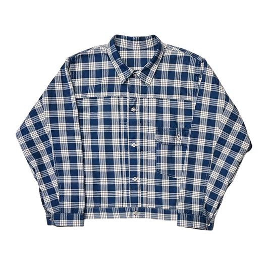(Pre-Order/Round 2) BlackSun x THE BALD Co. x ROOM402 - Indigo Palaka Jacket (Deposit HKD300)