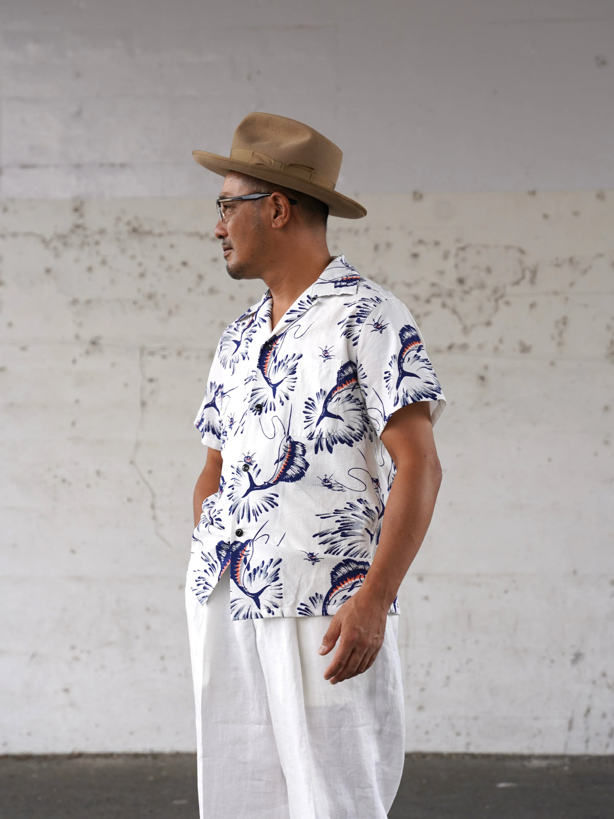(Pre-Order) The Groovin High - 270112 Seersucker Marlin Rayon Shirt (Deposit HKD100)