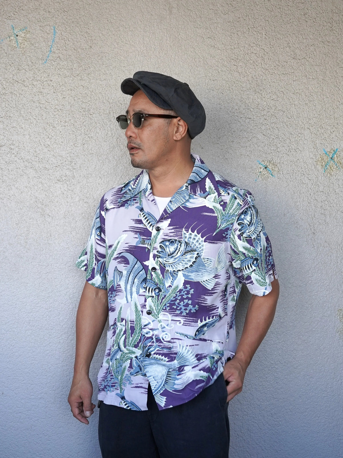 (Pre-Order) The Groovin High - 270117 Underwater Print Rayon Shirt (Deposit HKD100)