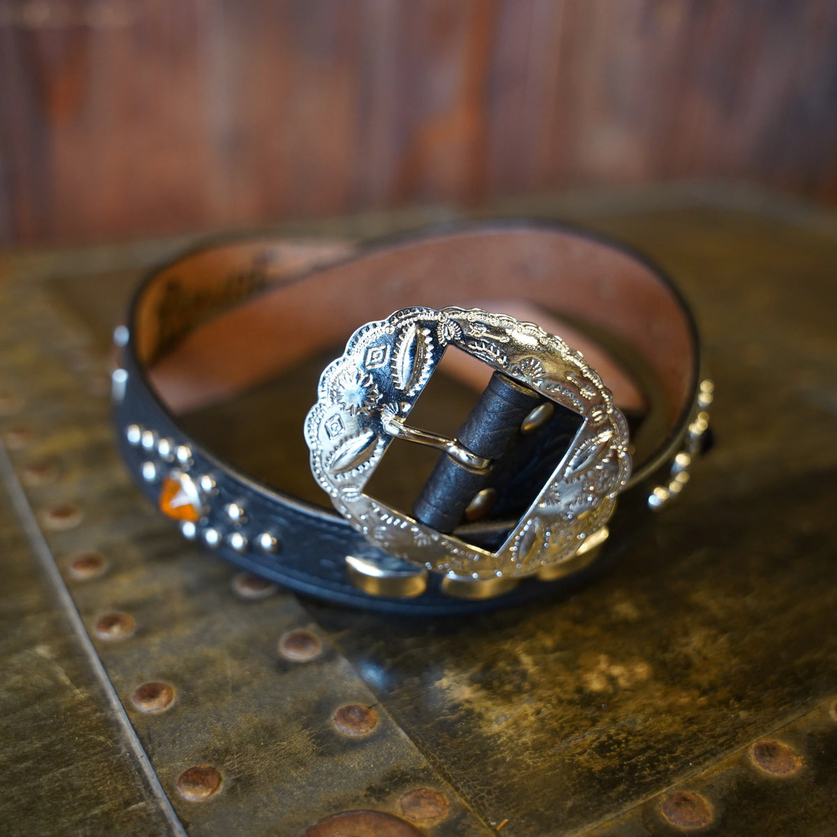 (Pre-Order) The Groovin High - 270509 35ｍｍ Studded Leather Belt (Deposit HKD100)