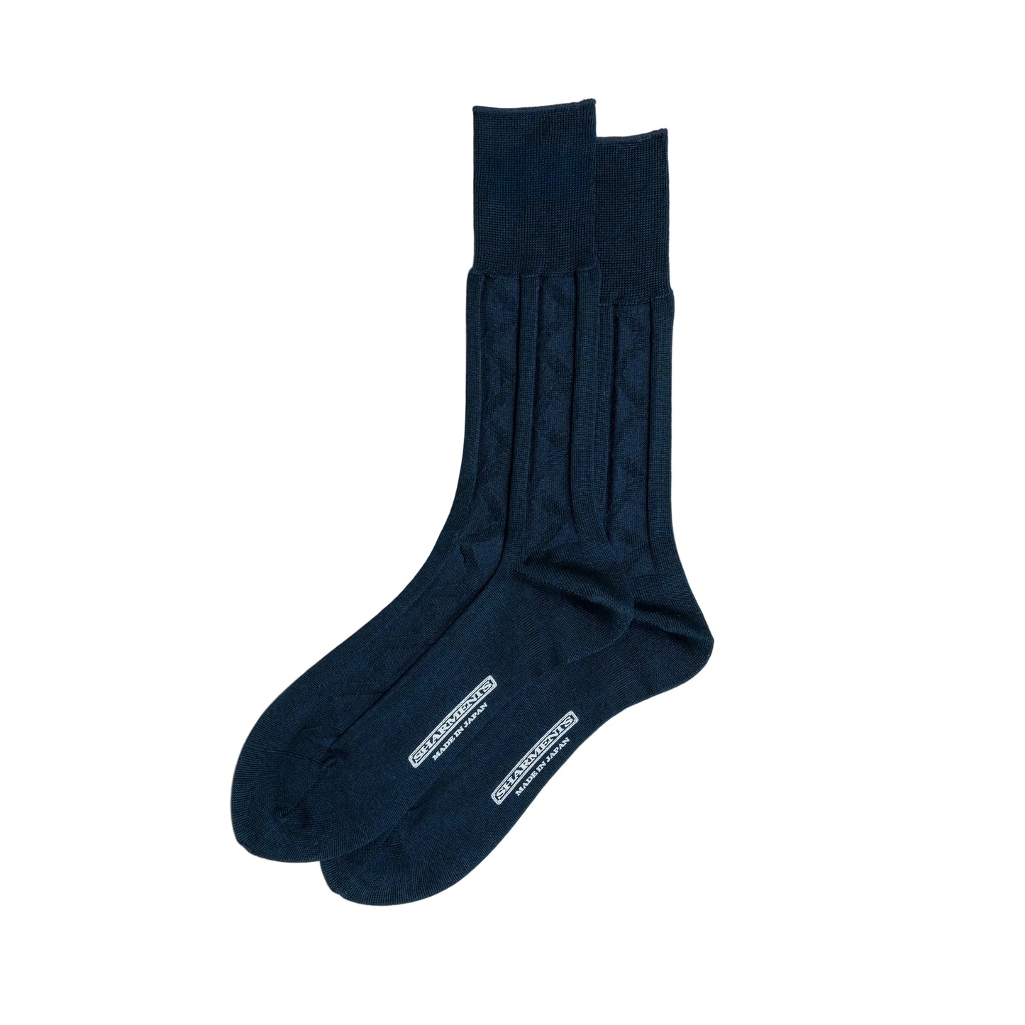 Sharments - Cotton Socks ZIG-ZAG (Navy)