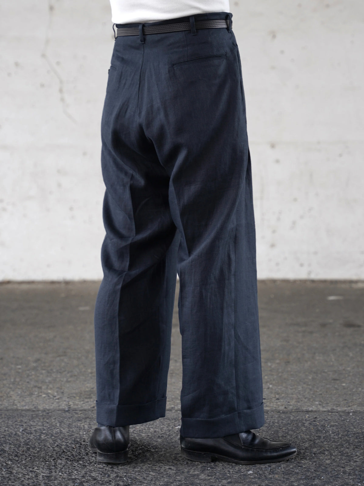 (Pre-Order) The Groovin High - 270303 1940s Linen Two-Pleat Trousers (Deposit HKD100)