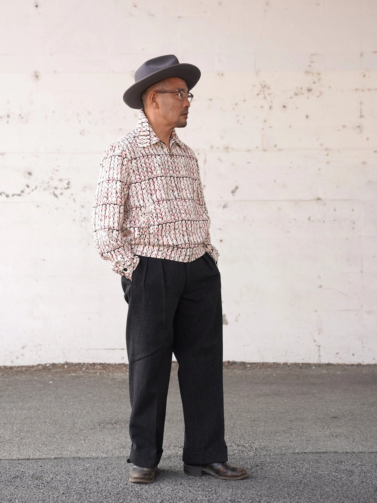 (Pre-order) The Groovin High - 270409 Atomic Pattern Gabardine Jacket (Deposit HKD100)
