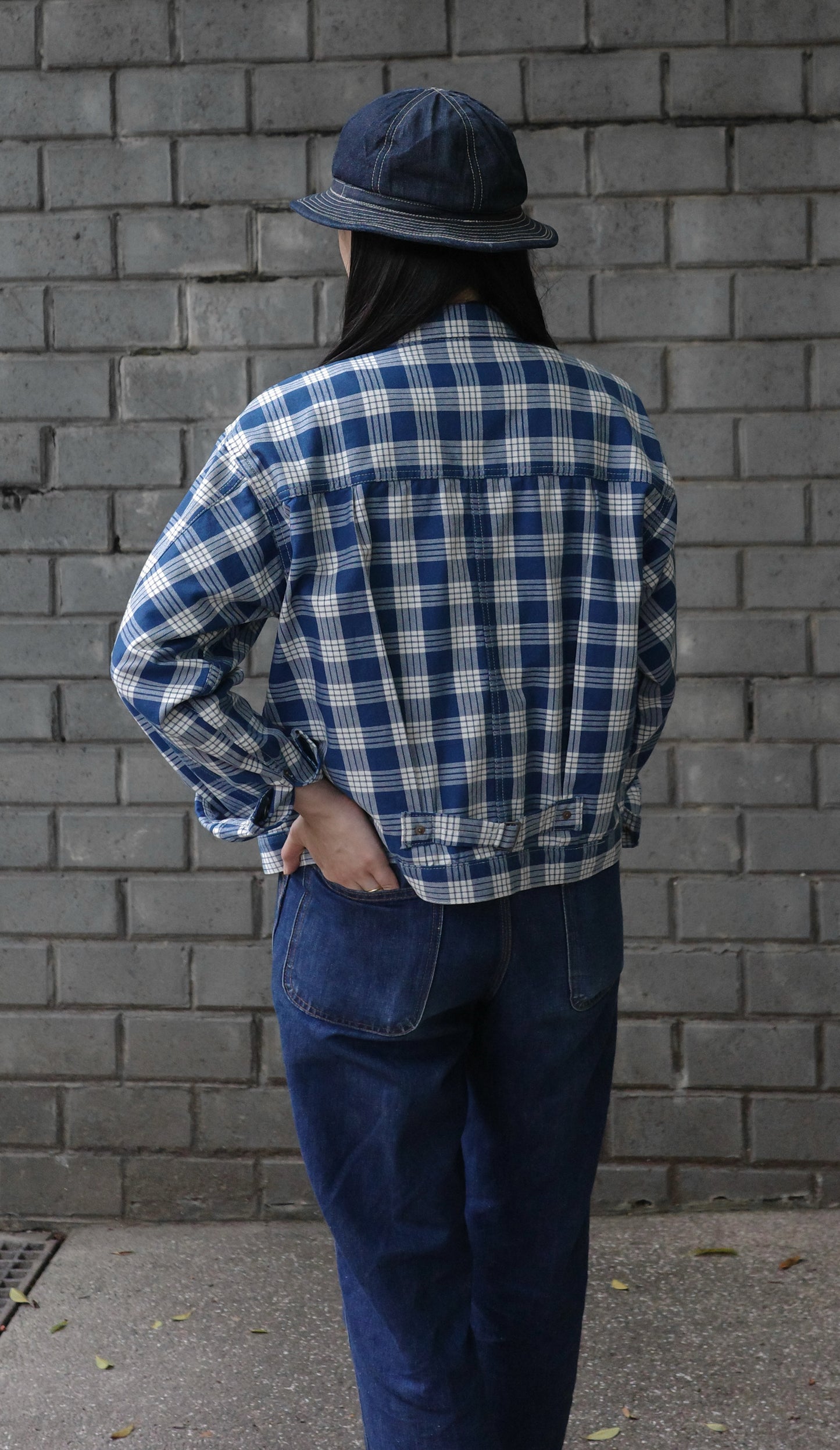 (Pre-Order/Round 2) BlackSun x THE BALD Co. x ROOM402 - Indigo Palaka Jacket (Deposit HKD300)