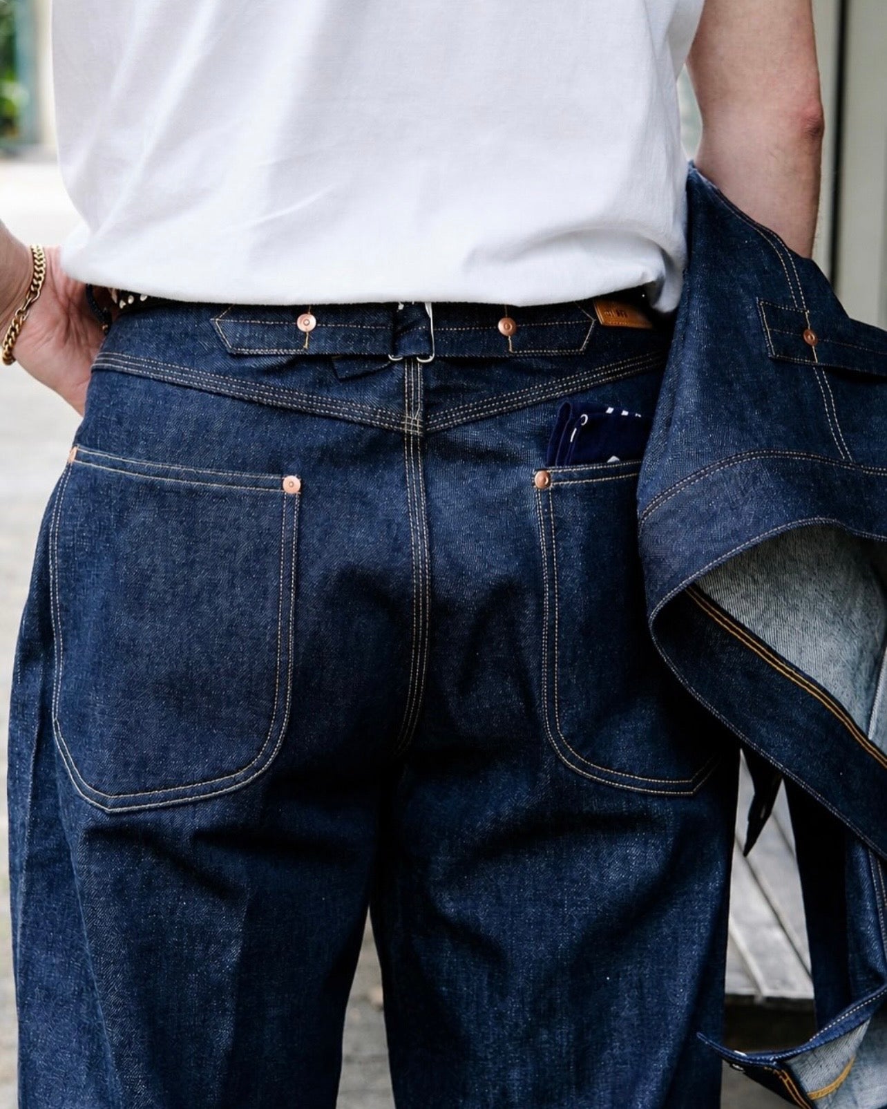 (Pre-Order) Lot.263 Buckle-back Five Pocket Denim Pants (Deposit HKD100)