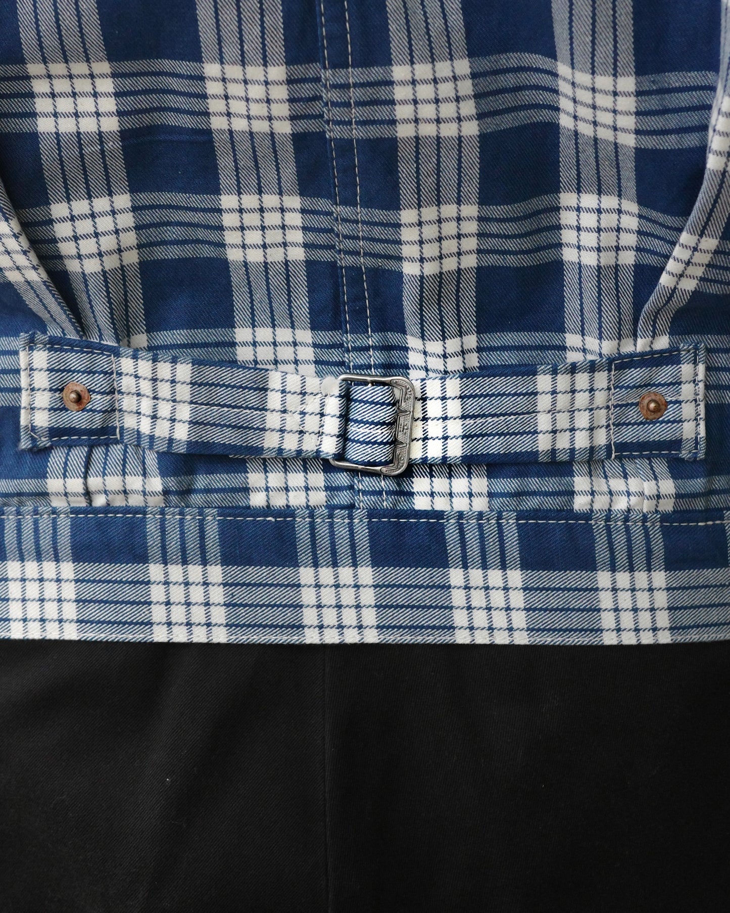 (Pre-Order/Round 2) BlackSun x THE BALD Co. x ROOM402 - Indigo Palaka Jacket (Deposit HKD300)