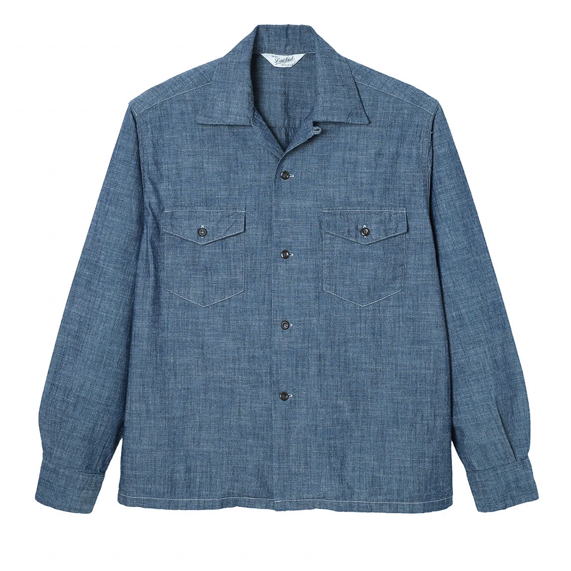 LAWFORD - Open Shirt "Stuart" Blue Chambray