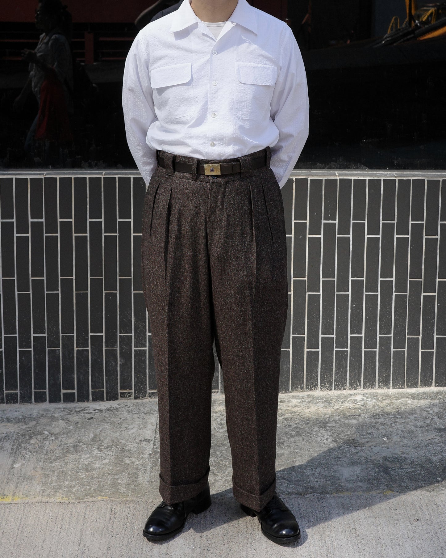 The Groovin High - Lot.240301 1930s Style Trousers "Brown”