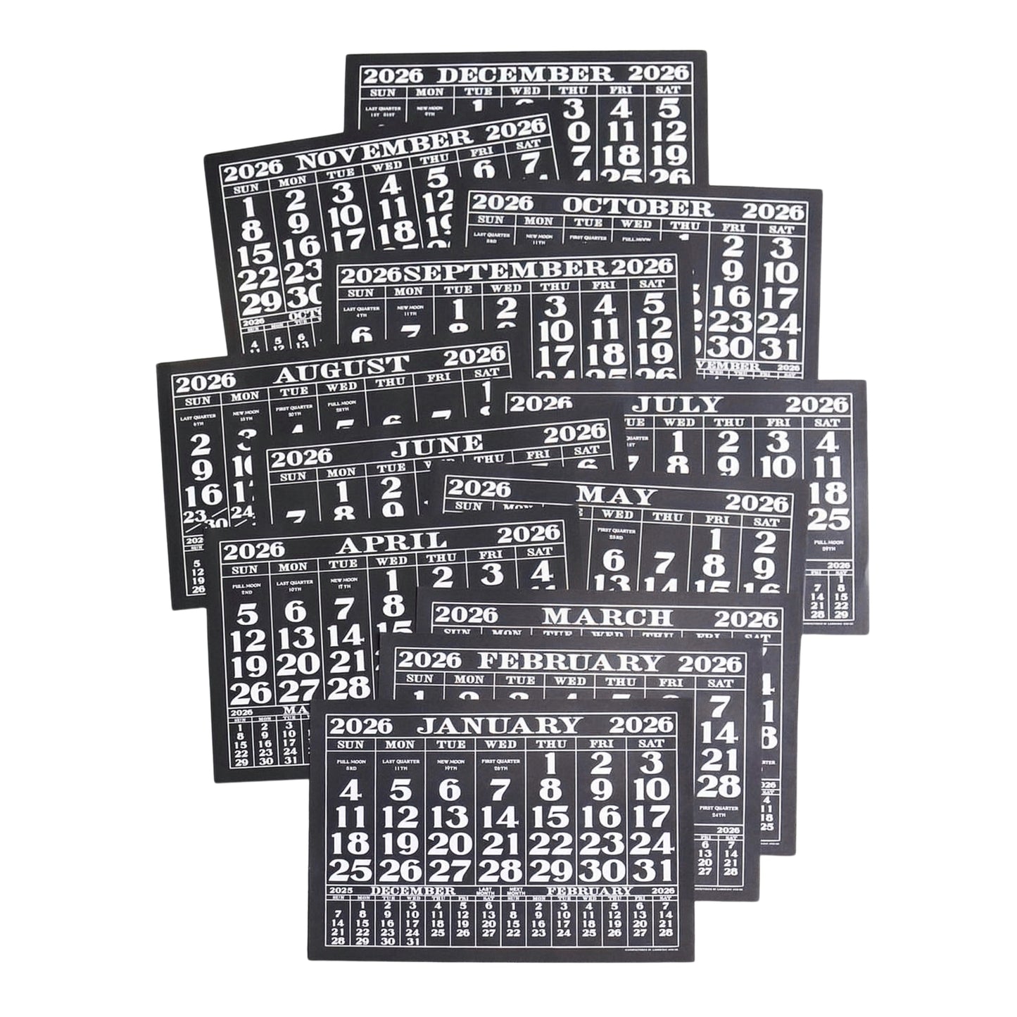 Laborday & Co. - Original 2026 Paper Calendar