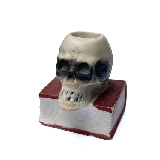 1950s - 1960s Skull On Book