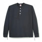 Healthknit - Long Sleeve Henley T-shirt (Charcoal)