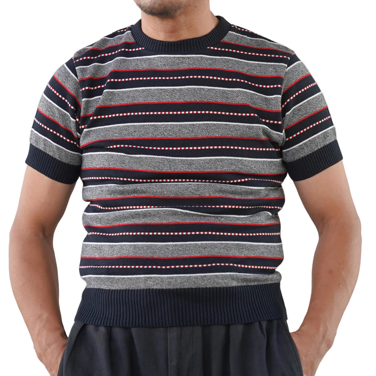 (Pre-Order) The Groovin High - 270203 Multi Border Summer Knit (Deposit HKD100)