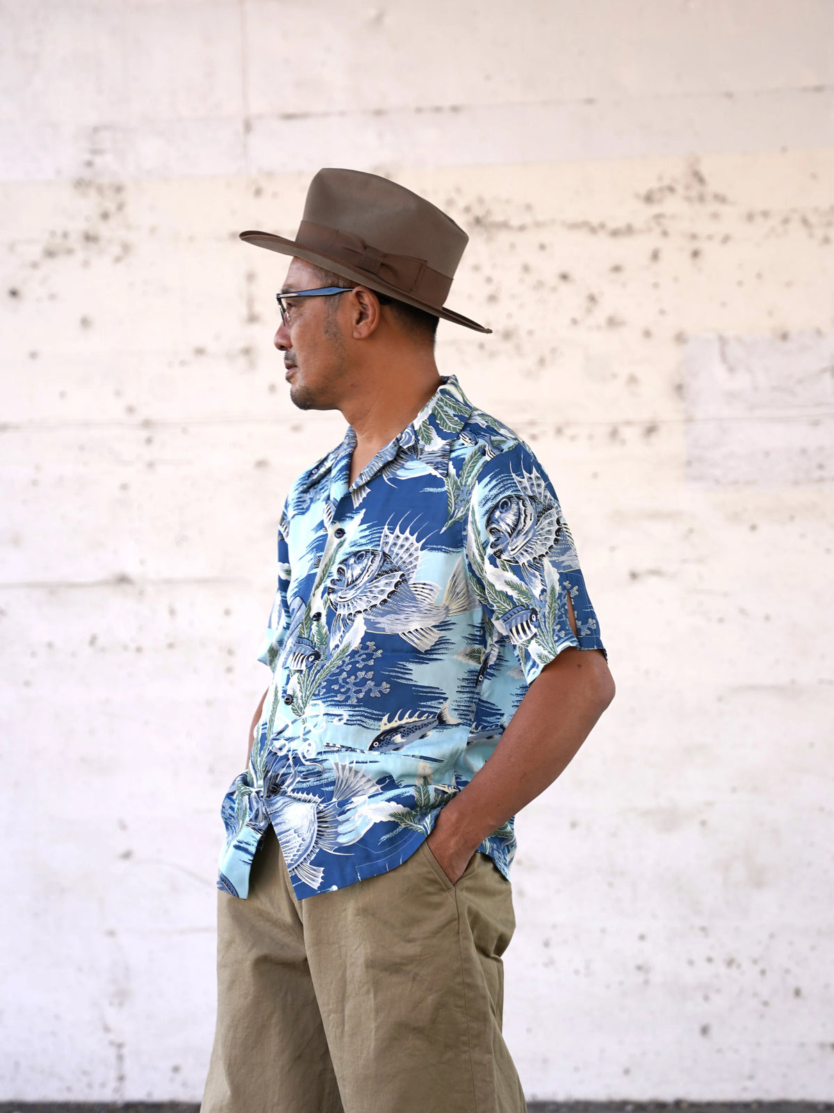 (Pre-Order) The Groovin High - 270117 Underwater Print Rayon Shirt (Deposit HKD100)