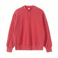 Healthknit - Half-Zip Crew Neck Classic Sweatshirt (Red Vintage Finsh)