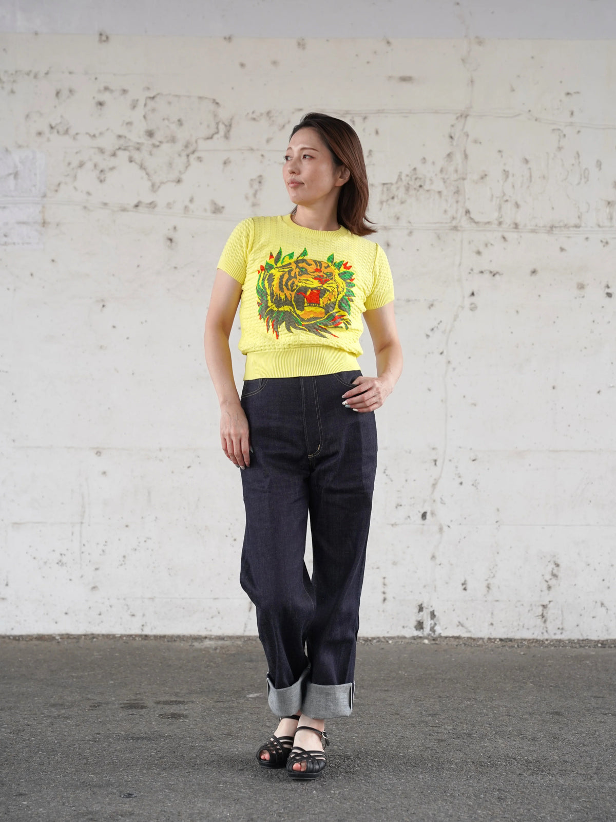 (Pre-Order) Old Devil Moon - 270601 Ladies Tiger Summer Knit (Deposit HKD100)
