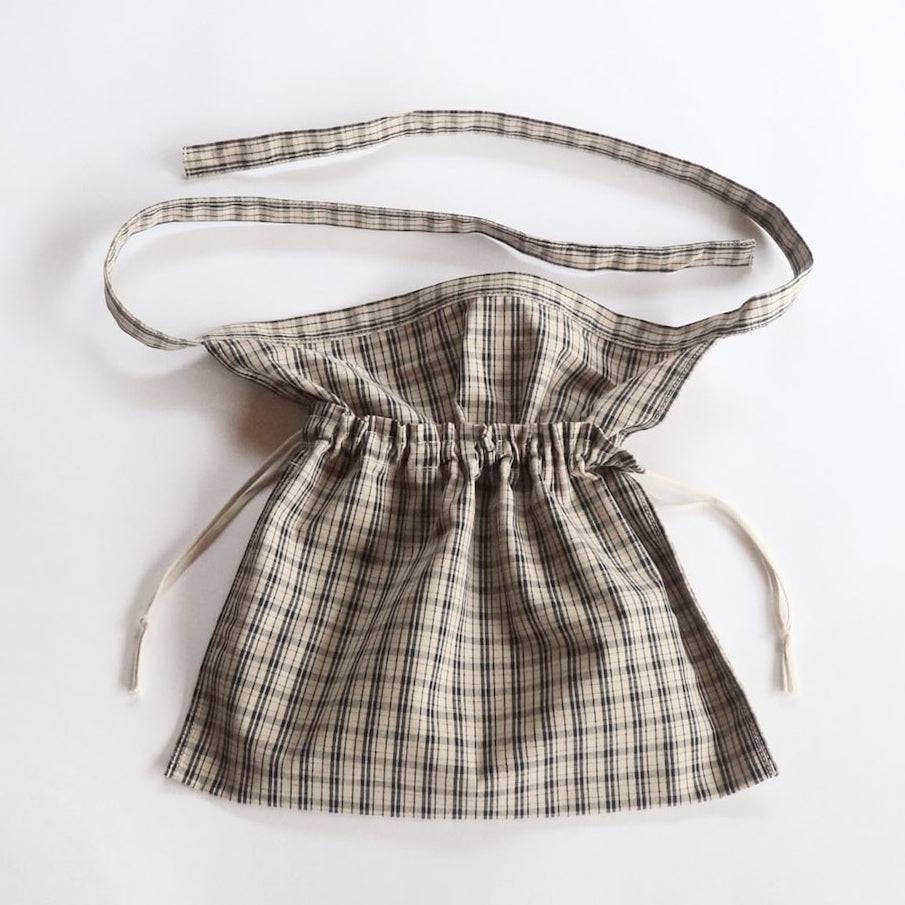 Laborday & Co. - Apron Bag (VINTAGE PLAID/NATURAL) (副本)