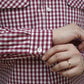 THE BALD CO. - Open Collar Shirt (Red)