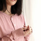 Healthknit - Long Sleeve Henley T-shirt (White)