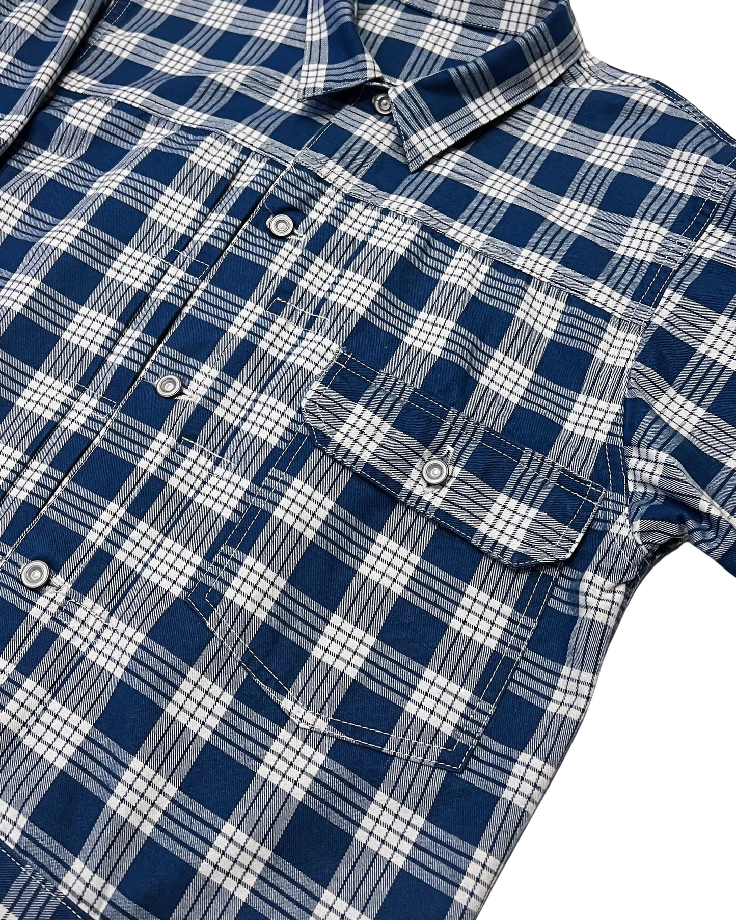 (Pre-Order/Round 2) BlackSun x THE BALD Co. x ROOM402 - Indigo Palaka Jacket (Deposit HKD300)