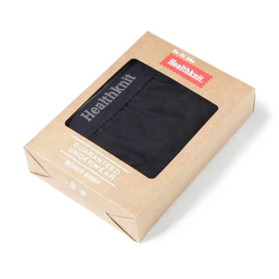 Healthknit - 510 Basic Boxer Brief (Black)