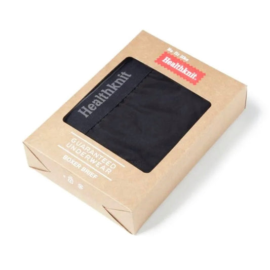 Healthknit - 510 Basic Boxer Brief (Black)