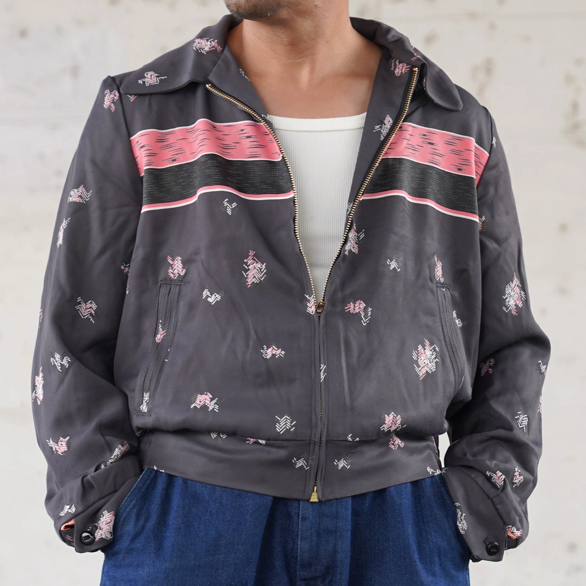 (Pre-order) The Groovin High - 270406 Desert Border Pattern Gabardine Jacket (Deposit HKD100)