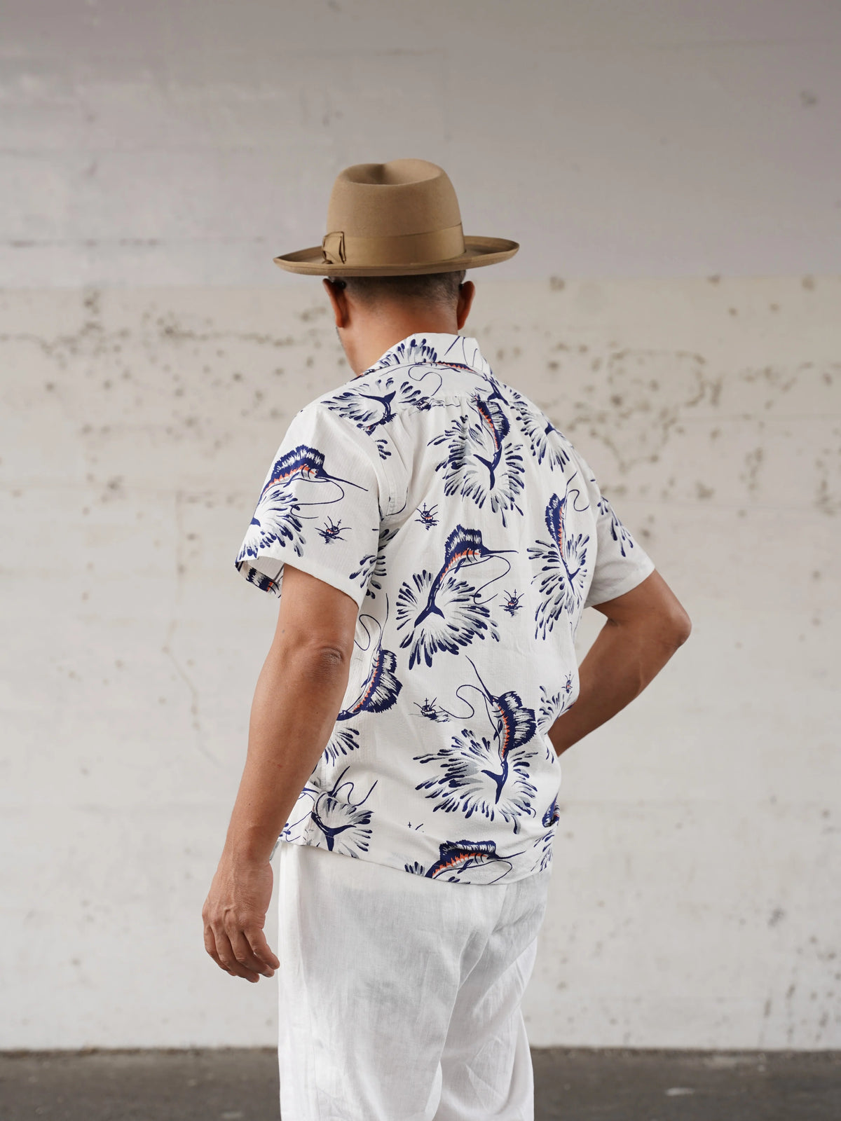 (Pre-Order) The Groovin High - 270112 Seersucker Marlin Rayon Shirt (Deposit HKD100)