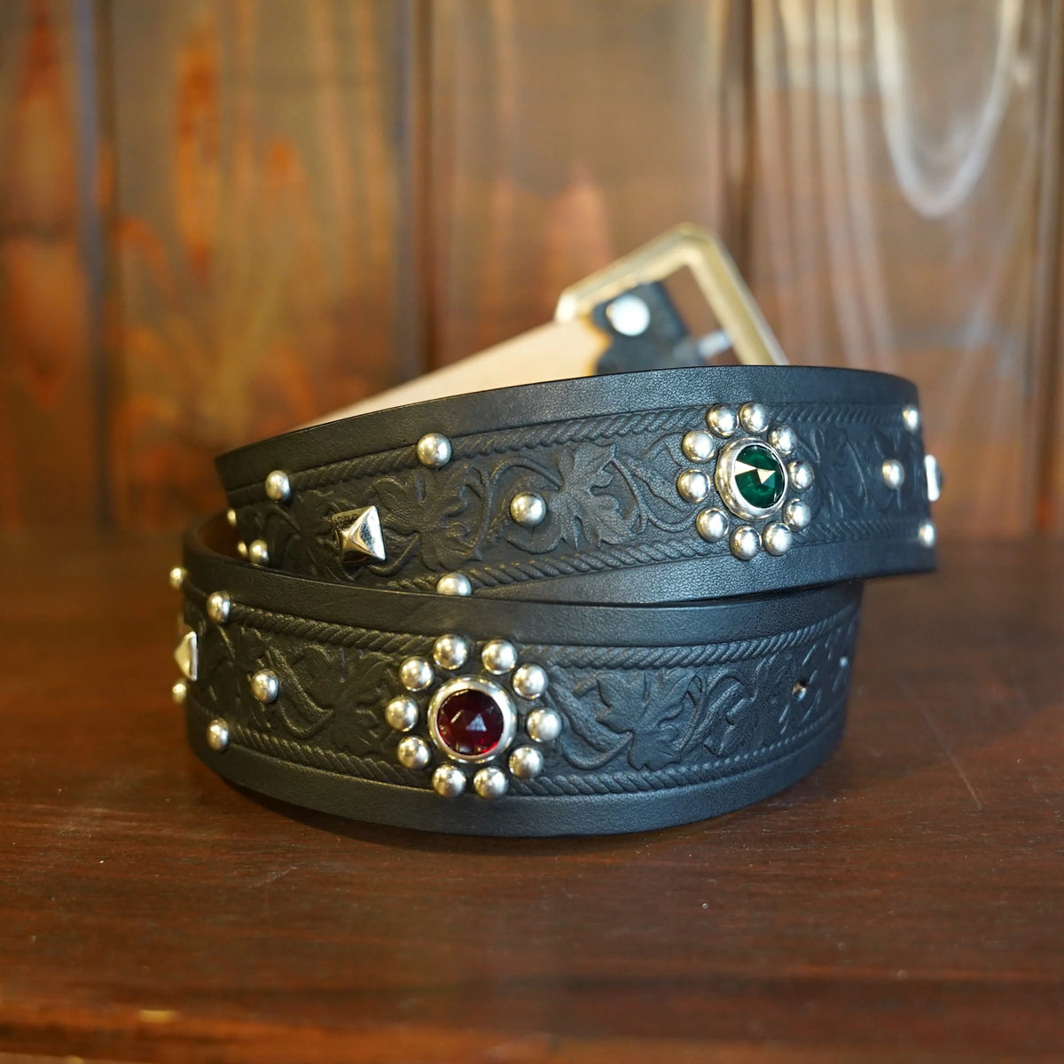 (Pre-Order) The Groovin High - 270506 42mm Studded Leather Belt (Deposit HKD100)