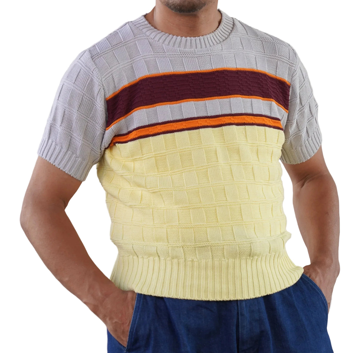 (Pre-Order) The Groovin High - 270205 Panel Border Summer Knit (Deposit HKD100)