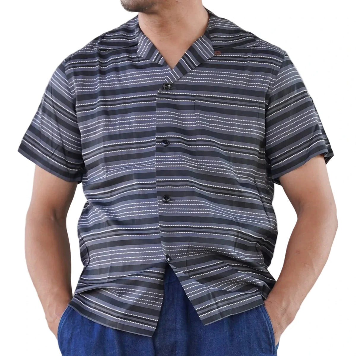 (Pre-Order) The Groovin High - 270111 Multi Stripe Rayon Shirt (Deposit HKD100)