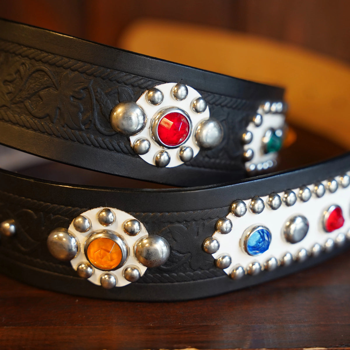 (Pre-Order) The Groovin High - 270505 42ｍｍ Reflector Studded Leather Belt (Deposit HKD100)