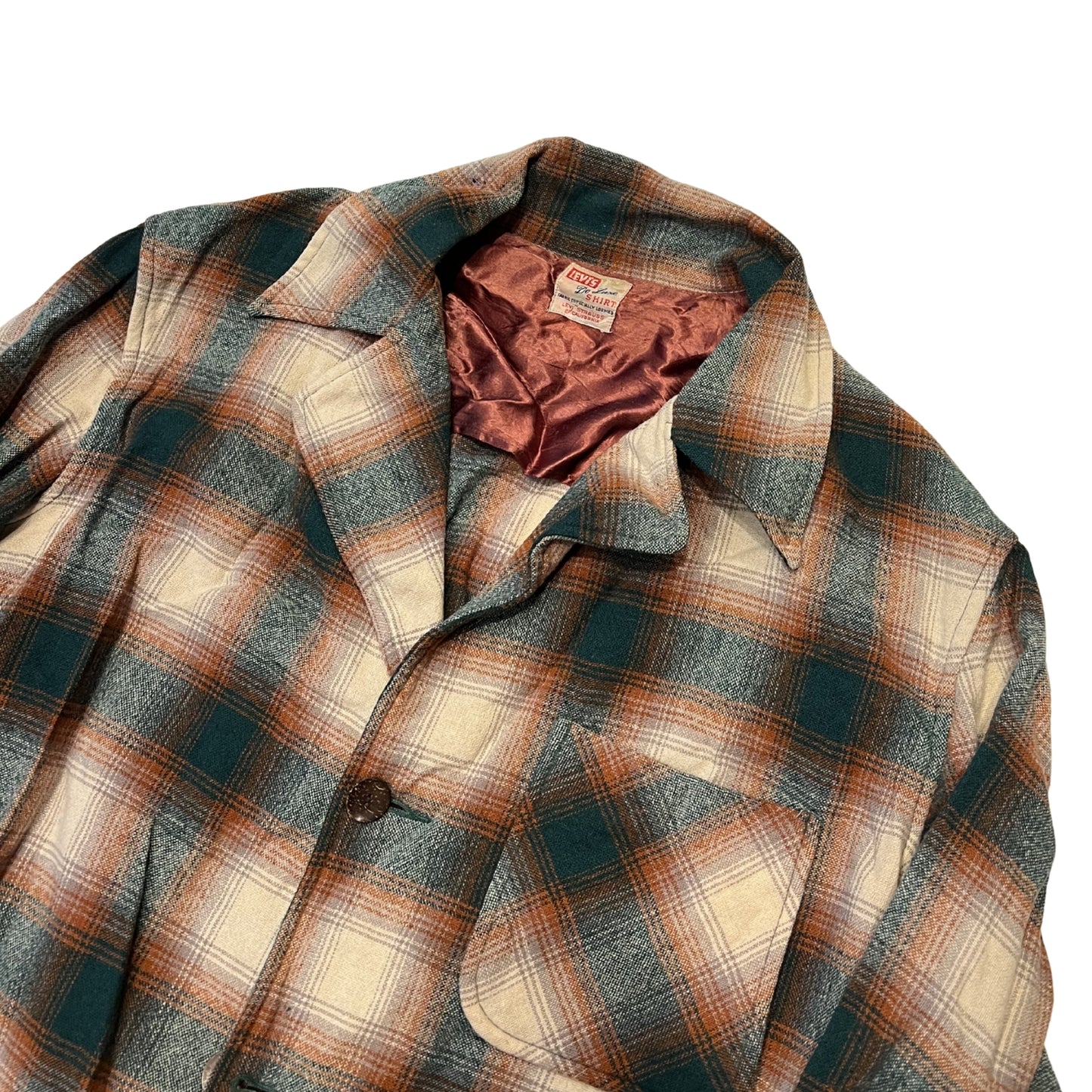 1950s Levis De Luxe Shirt Wool Chore Style Jacket