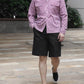 THE BALD CO. - Open Collar Shirt (Red)