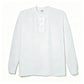 Healthknit - Long Sleeve Henley T-shirt (White)