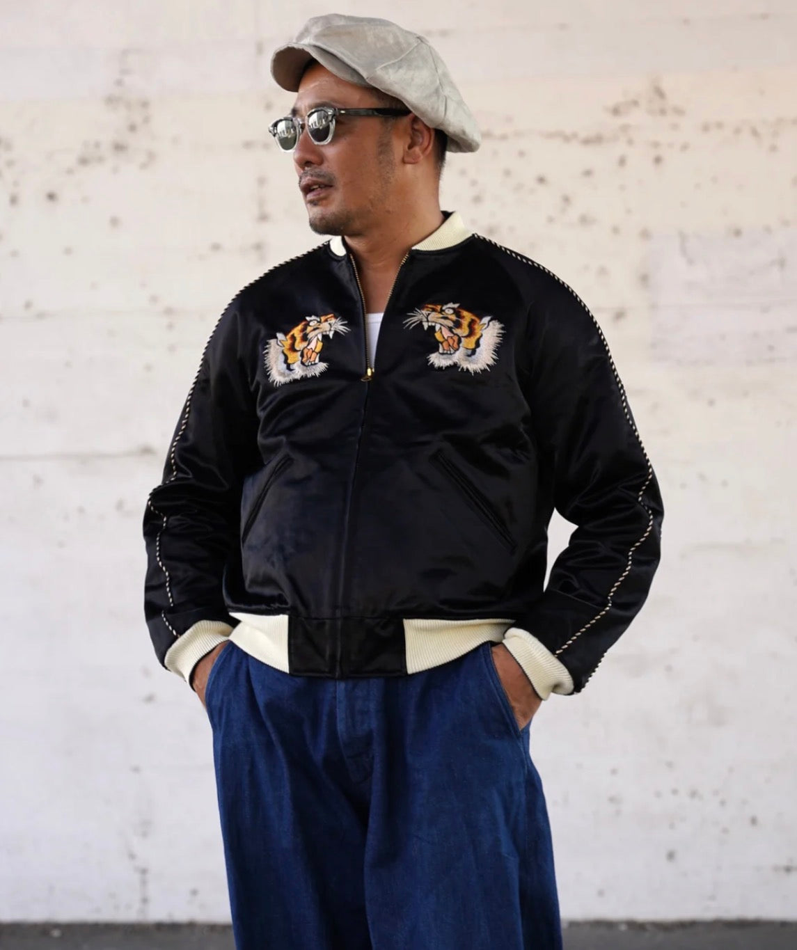 (Pre-order) The Groovin High - 270404 Tiger Embroidery Sports Jacket (Deposit HKD100)
