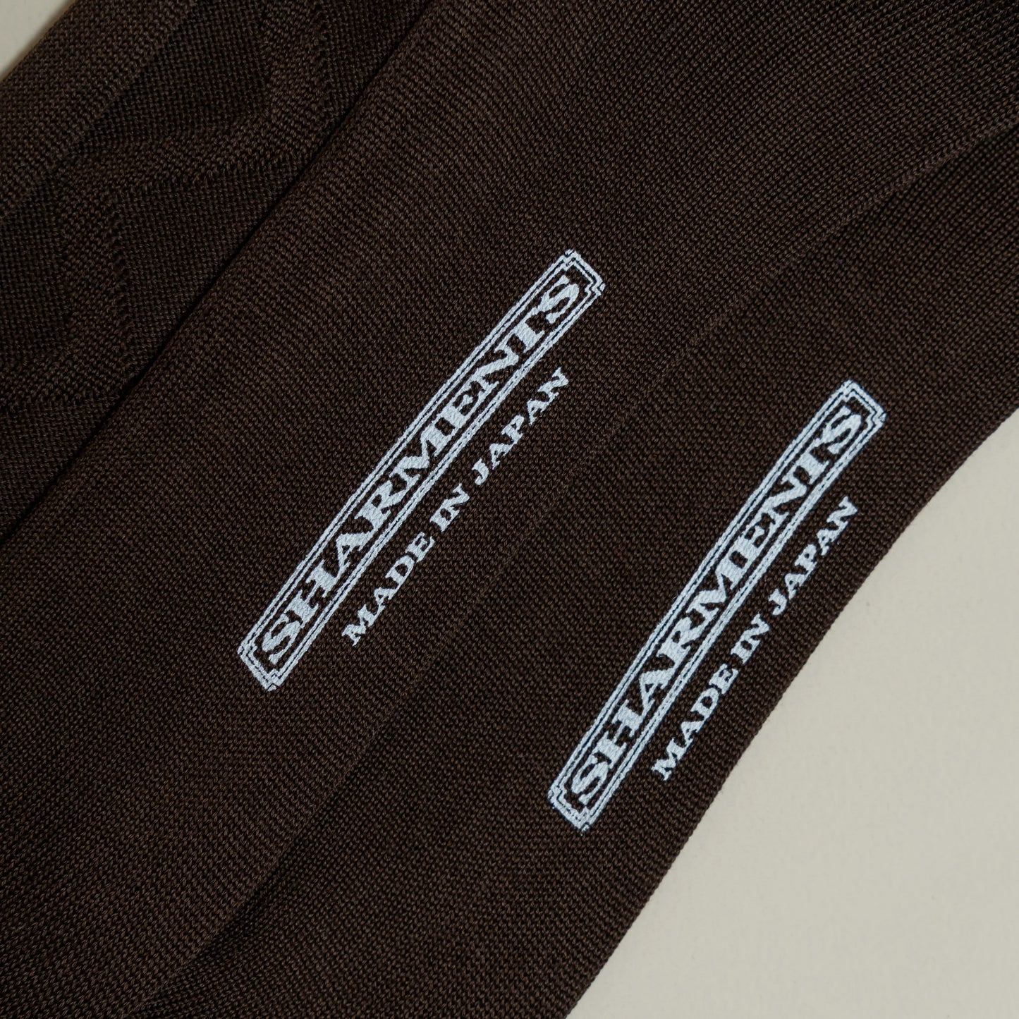 Sharments - Cotton Socks ZIG-ZAG (Brown)