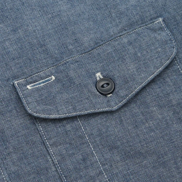 LAWFORD - Lot.312 Work Chambray Shirt (Blue).