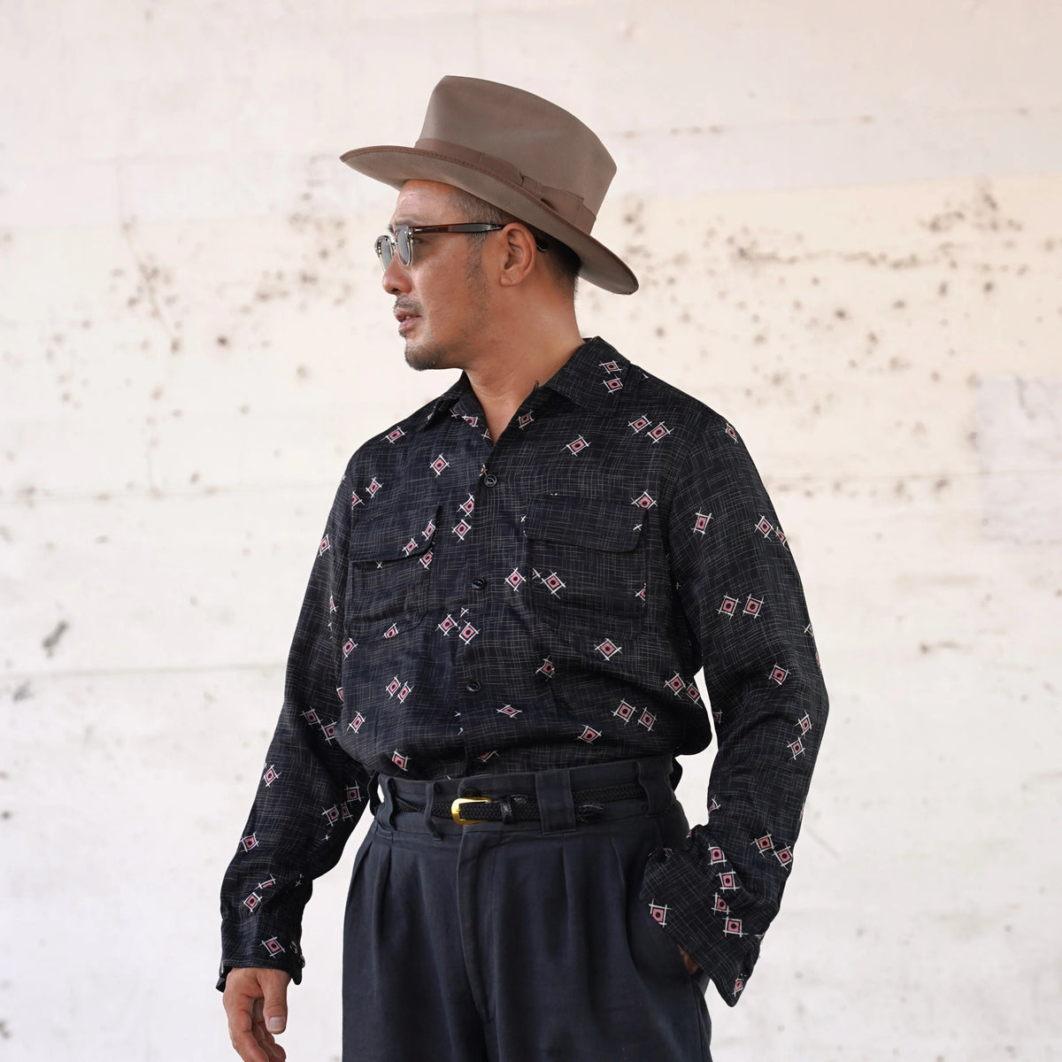 (Pre-Order) The Groovin High - 270105 Atomic Geometric Rayon Shirt (Deposit HKD100)