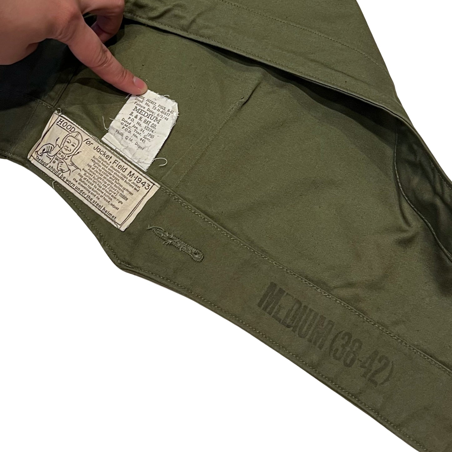 (New Old Stock) M-43 Hood