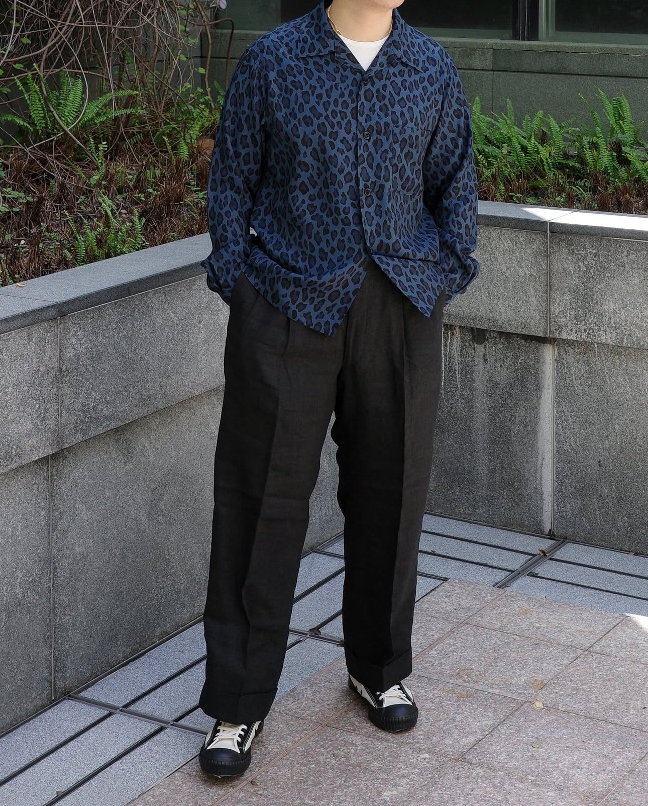 WearMasters - Lot.903 Leopard Shirt (Navy)